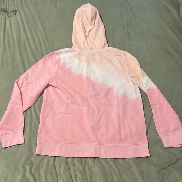 PINK TIE DYE ZIP UP - Picture 3 of 4